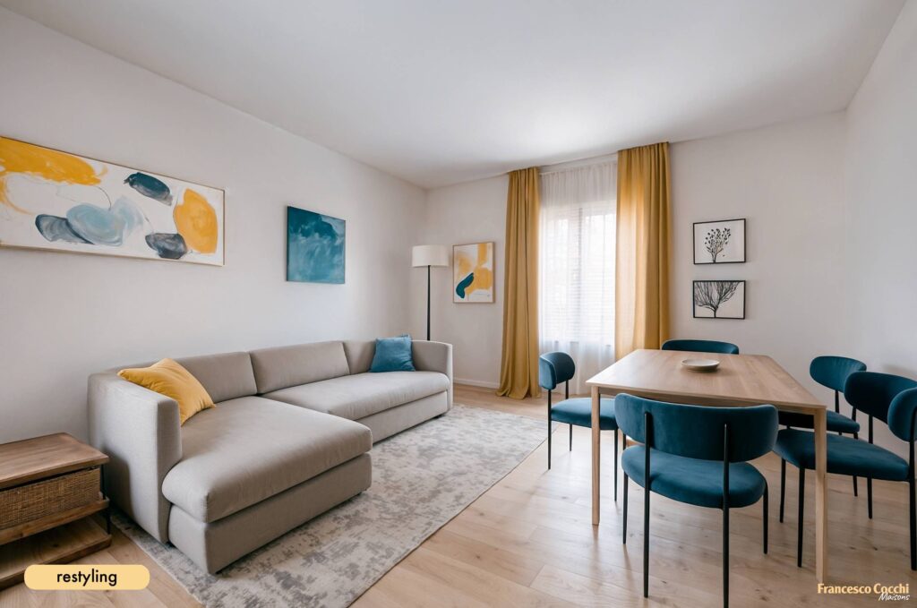 Ampio appartamento a due passi dal centro compreso di proposta di restyling
