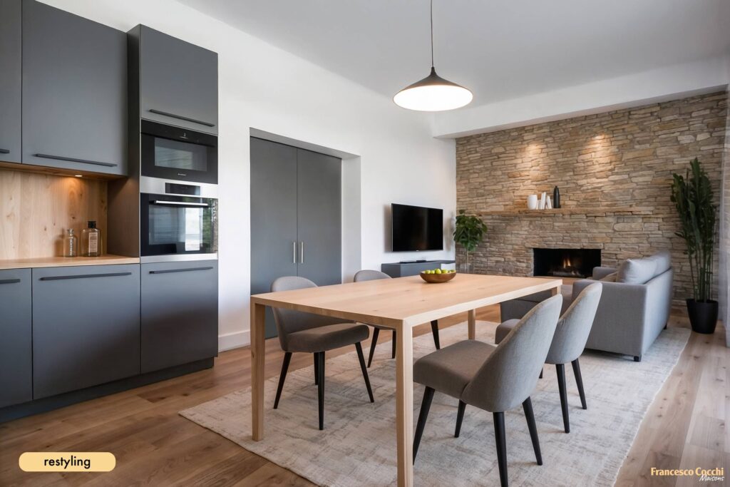 Appartamento con progetto di restyling in piccola palazzina a Galciana